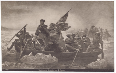 Washington crossing the Delaware River